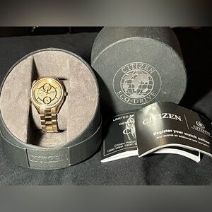 Citizen Eco Drive solar powered Gold-Tone Woman’s Watch 26mm LN